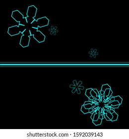 very beautiful vector shape of snowflakes in December
