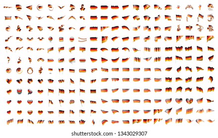 very big collection of vector flags of the Germany