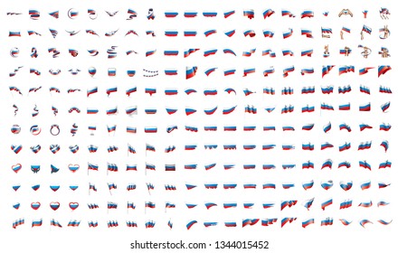 very big collection of vector flags of the Russia