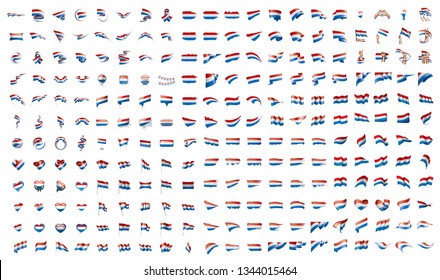 very big collection of vector flags of the Netherlands