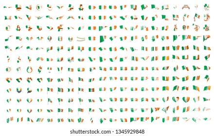 very big collection of vector flags of the Ireland