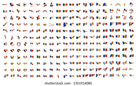very big collection of vector flags of the Moldova