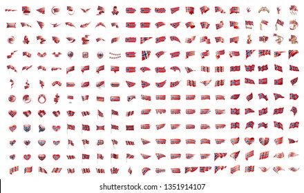 very big collection of vector flags of the Norway