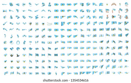 very big collection of vector flags of the Saint Lucia