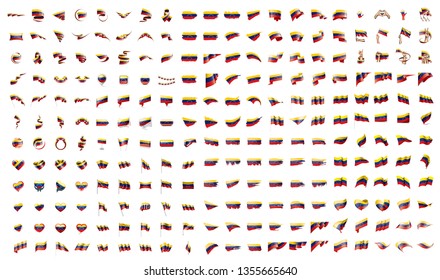 very big collection of vector flags of the Venezuela