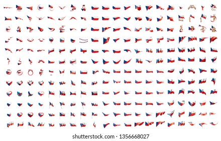 very big collection of vector flags of the Czechia