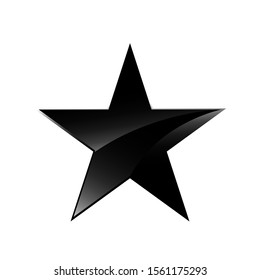 very black star logo vector icon concept illustration EPS 10