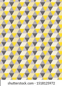 very bright geometric seamless vector pattern in yellow tones