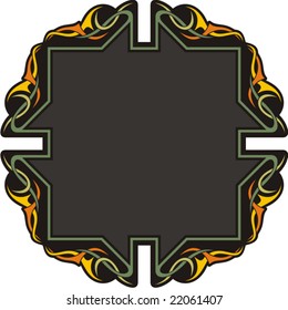 Very CLEAN and EXQUISITE color panel with ornamental elements. All vectors are ready for vinyl cutting as well.