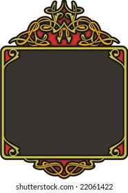 Very CLEAN and EXQUISITE color panel with ornamental elements. All vectors are ready for vinyl cutting as well.