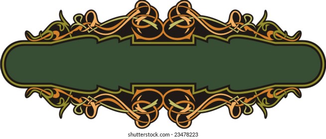 Very CLEAN and EXQUISITE color panel with ornamental elements. All vectors are ready for vinyl cutting as well.