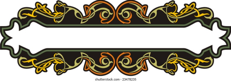 Very CLEAN and EXQUISITE color panel with ornamental elements. All vectors are ready for vinyl cutting as well.