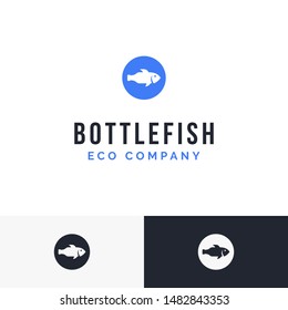 Very clever and creative logo. It's combination between fish and plastic bottle. Suitable for environmentally friendly logo