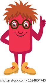 very clever creature vector cartoon illustration