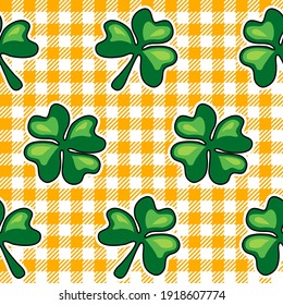 Very colorful seamless pattern design for decorating, wrapping paper, wallpaper, fabric and etc. Theme of the St.Patrick’s Day. 