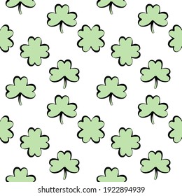 Very colorful seamless pattern design for decorating, wrapping paper, wallpaper, fabric and etc. Theme of the St.Patrick’s Day. 