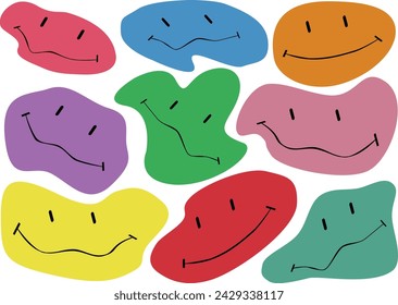 emoji de caritas sonrientes muy coloridas