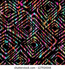 very colorful tribal design seamless background