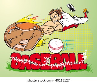 very competitive sportsmen's illustration