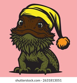 Very cool and beautifully colored chameleon animal vector image design, very suitable for t-shirt images