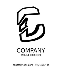 Very cool c letter logo design, for companies, t-shirts, and so on. Simple c letter logo design.