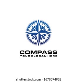 Very cool compass vector logo design