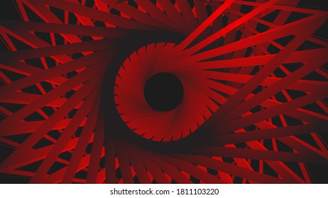 Very cool creative dark red circular line abstract circle design