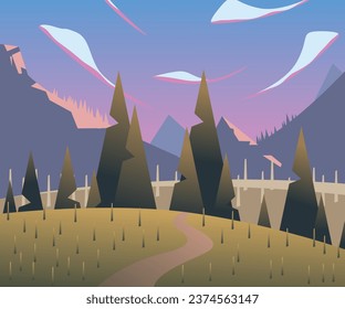 Very cool green scenic design