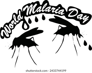 Very cool mosquito illustration silhouette