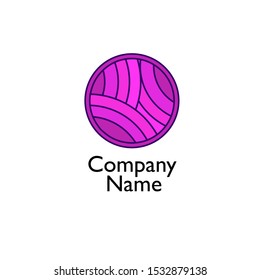 Very cool purple branding logo