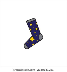 very cool star print socks