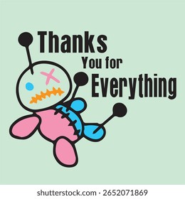 A very cute and adorable doll vector design, very suitable for use on t-shirts. Visit my account, because there are still many other vectors.