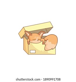 Very cute animal cartoon series (red panda fox)