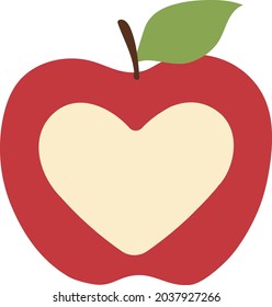 Very cute apple message frame