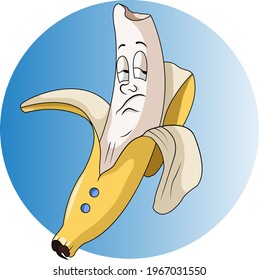 ein sehr süßer und süßer Bananenausdruck