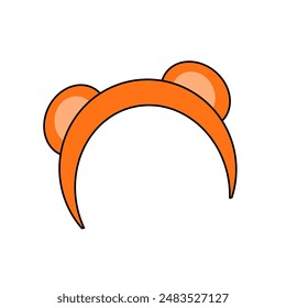 Very cute bear ears headband vector design, vector illustration