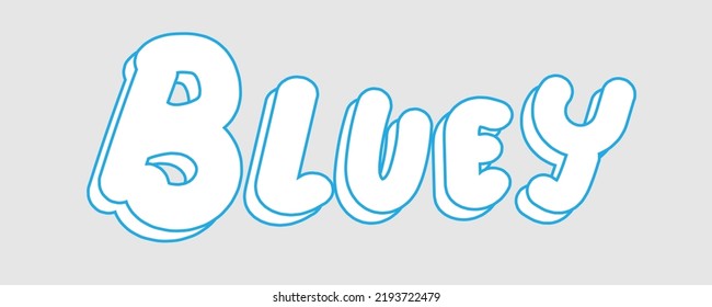 VERY CUTE BLUEY CARTOON TEX, Cute cartoon characters that many children like