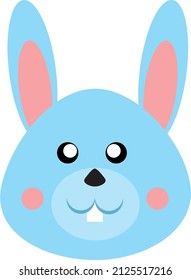 Very cute easter bunny. Cute bunny with long ears. 