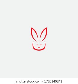 Very cute Easter bunny rabbit cartoon character