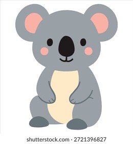 Vector de ilustración de koala muy lindo