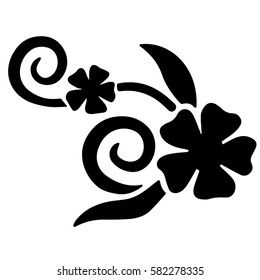 very cute lovely floral patterns stencils design elements vector