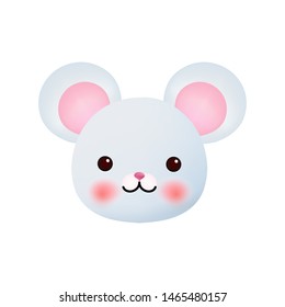 Very cute. mouse face mask for selfie and filters chat. Premium quality design element.