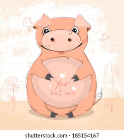 very cute pig