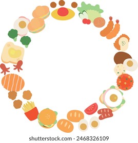 Very cute western food circle frame