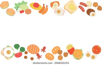 Very cute western food line frame