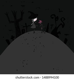 very dark halloween theme poster