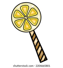 A very delicious and amazing Orange flavored lolipop