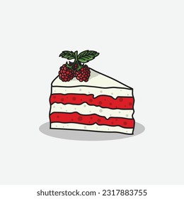very delicious red berry cake with red berries as the topping