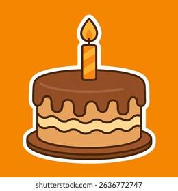very delicious and sweet birthday cake
