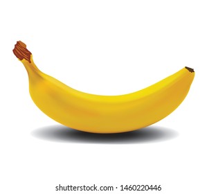 very delicious yellow banana illustration